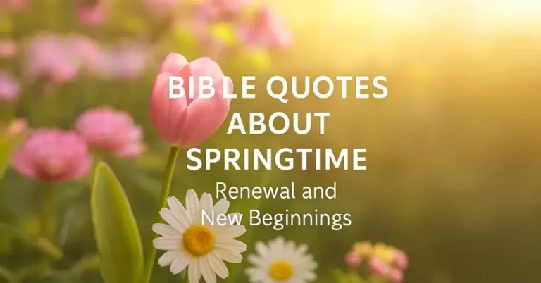 Bible Quotes About Springtime: Renewal, Hope, and God’s Promise of New Beginnings 7 Bible Quotes About Springtime