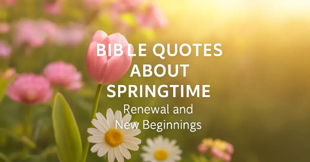 Bible Quotes About Springtime: Renewal, Hope, and God’s Promise of New Beginnings 1 Bible Quotes About Springtime