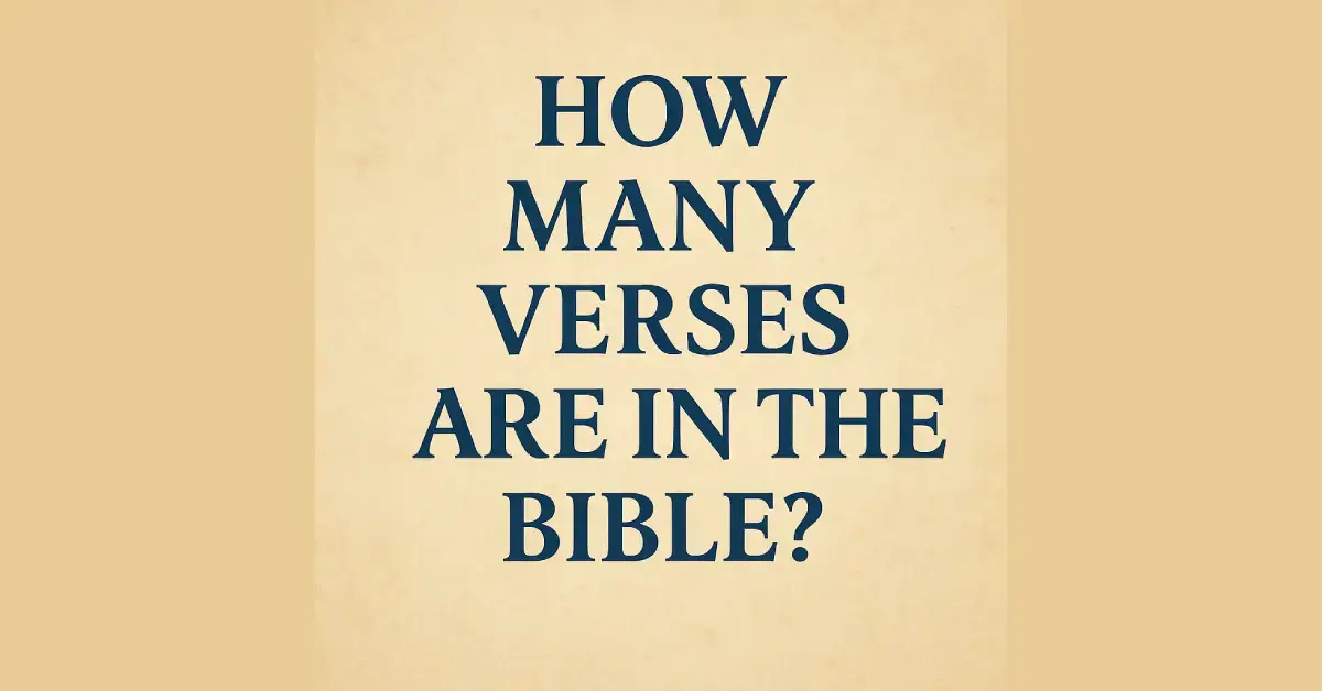 How Many Verses Are in the Bible? (A Simple Guide by Book and Testament) 1 How Many Verses Are in the Bible