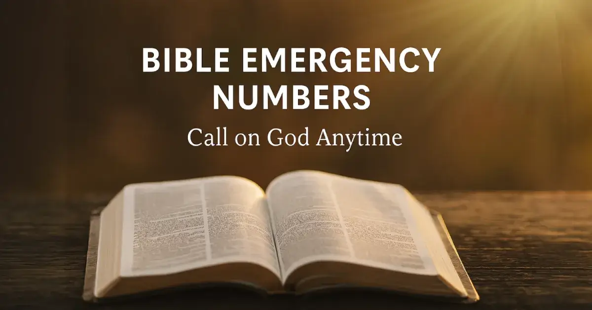Bible Emergency Numbers: God’s 24/7 Hotline in Times of Need 1 Bible Emergency Numbers