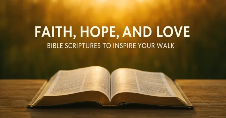 Bible Scripture on Faith, Hope, and Love: The Three Pillars of Christian Living 1 Bible Scripture on Faith, Hope, and Love