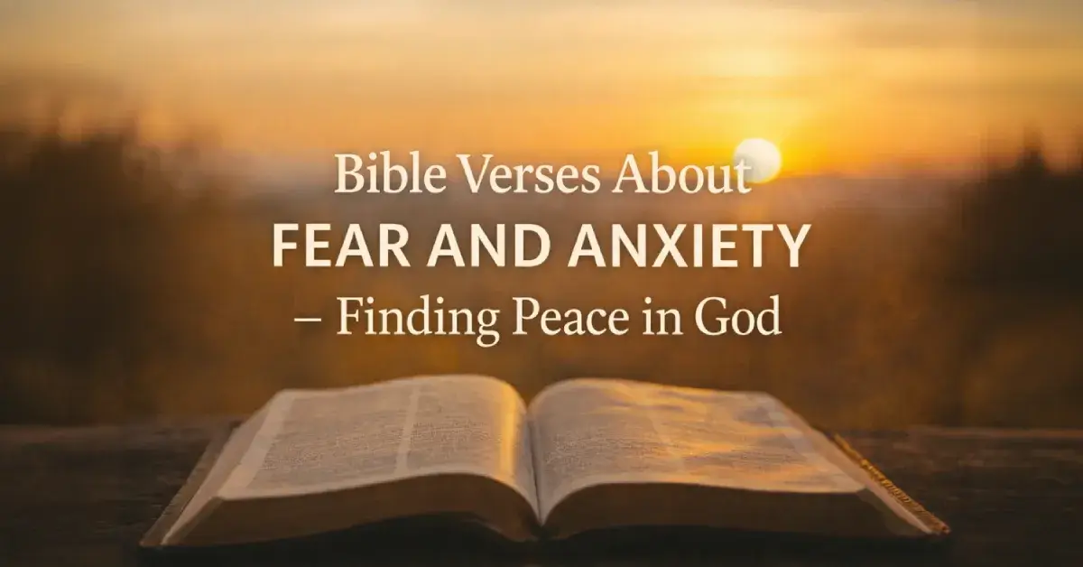 Bible Verses About Fear and Anxiety: Finding Peace in God’s Promises 1 Bible Verses About Fear and Anxiety