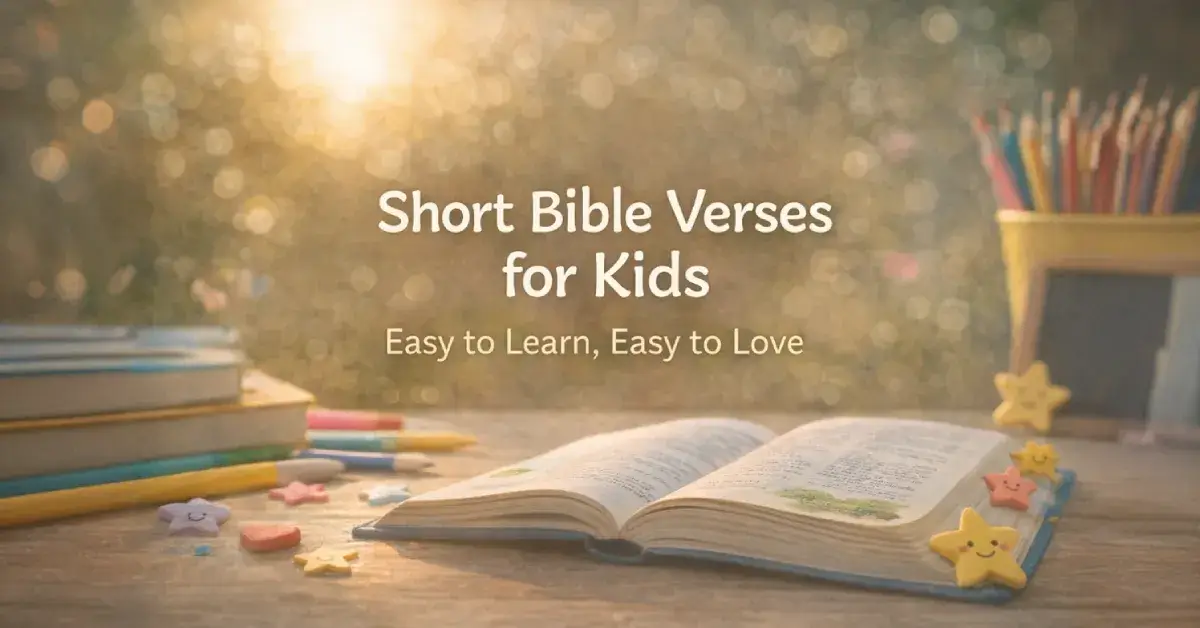 Short Bible Verses for Kids: Easy Scriptures to Learn and Remember 1 Short Bible Verses for Kids