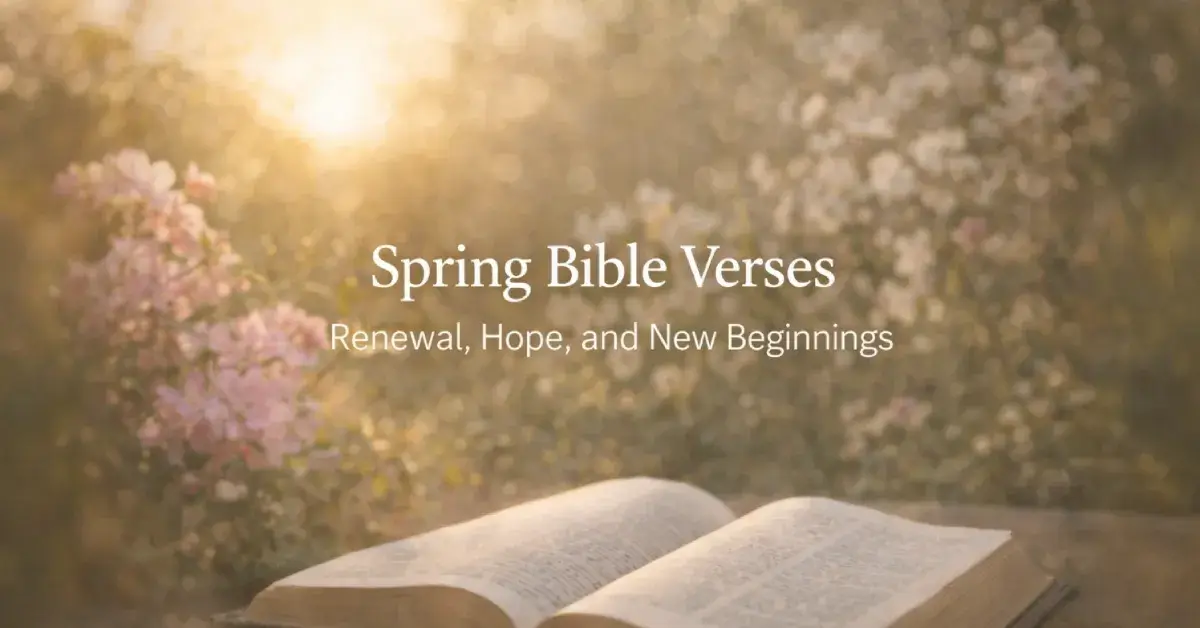 Spring Bible Verses: Scriptures of Renewal, Hope, and New Beginnings 1 Spring Bible Verses