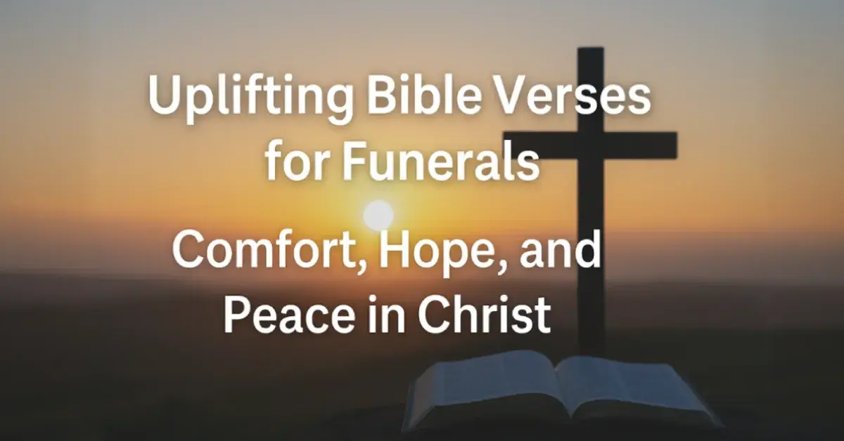 Uplifting Bible Verses for Funerals: Finding Comfort and Hope in God’s Promises 1 Uplifting Bible Verses for Funerals