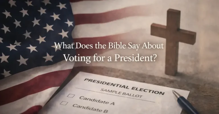 What Does the Bible Say About Voting for a President? A Christian Perspective 4 Bible Say About Voting for a President