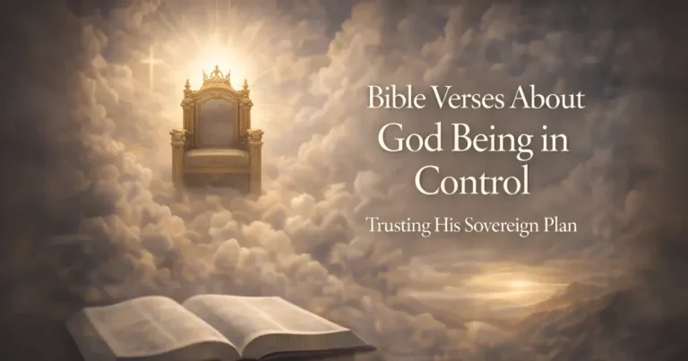 Bible Verses About God Being in Control