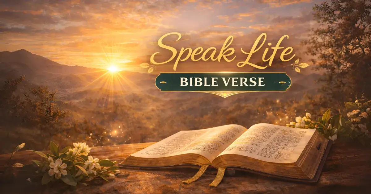 Speak Life Bible Verse