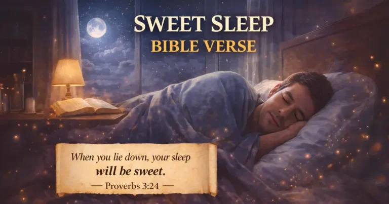 Sweet Sleep Bible Verse