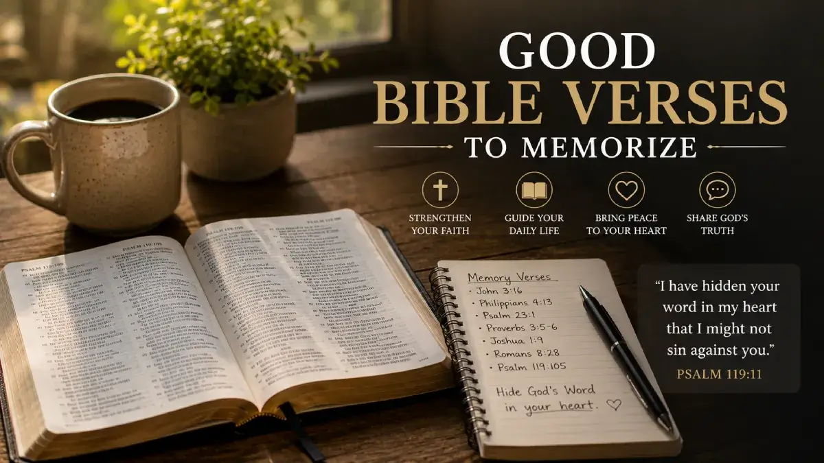 Good Bible Verses to Memorize: 35 Powerful Scriptures Every Christian Should Know 1 Good Bible Verses to Memorize