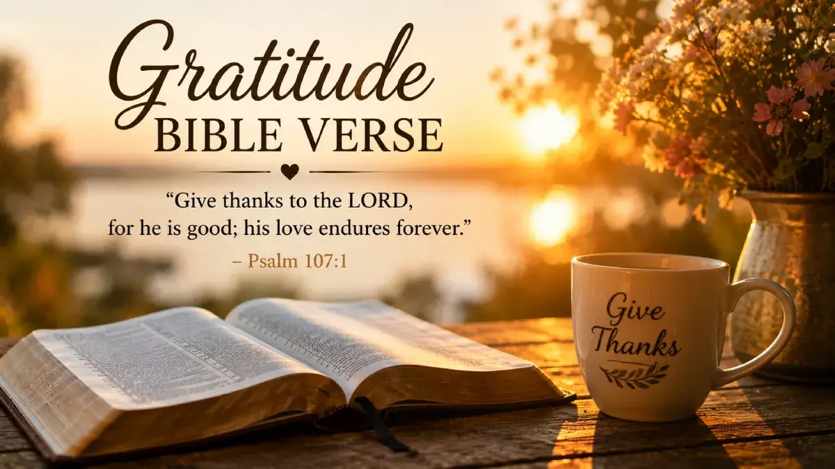 Gratitude Bible Verse: Powerful Scriptures About Thankfulness and Giving Thanks to God 1 Gratitude Bible Verse
