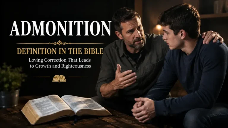 Admonition Definition in the Bible