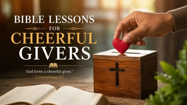 Bible Lessons for Cheerful Givers: 10 Biblical Principles About Joyful Giving 2 Bible Lessons for Cheerful Givers