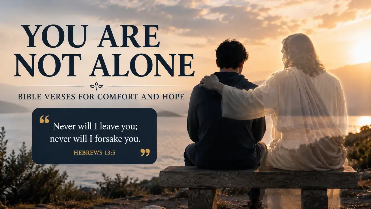 You Are Not Alone Bible Verse: 25 Scriptures to Remind You God Is Always With You 1 You Are Not Alone Bible Verse