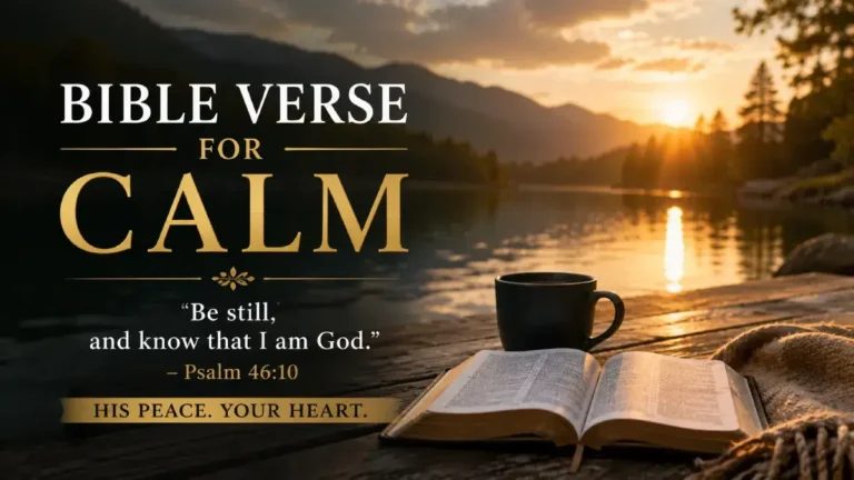 Bible Verse for Calm: 25 Peaceful Scriptures to Quiet Your Heart 1 Bible Verse for Calm