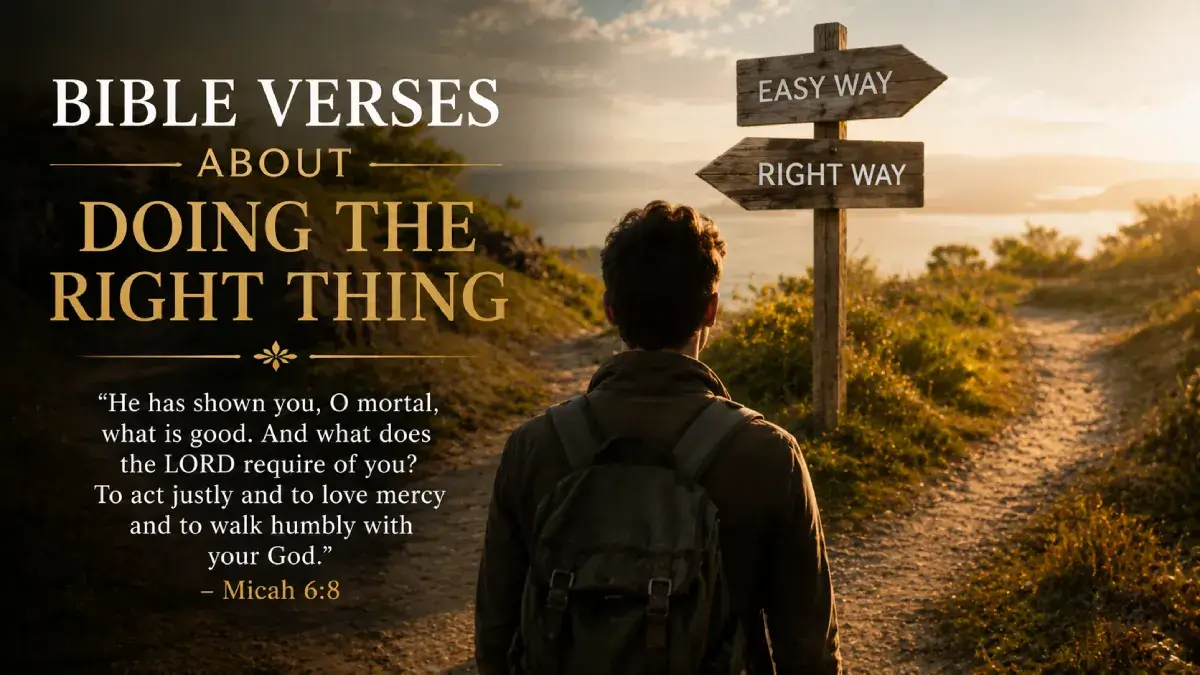 Bible Verses About Doing the Right Thing: 25 Scriptures to Guide Your Decision 1 Bible Verses About Doing the Right Thing