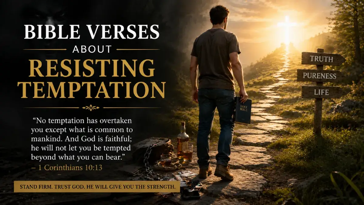 Bible Verses About Resisting Temptation: 25 Scriptures for Strength and Victory 1 Bible Verses About Resisting Temptation