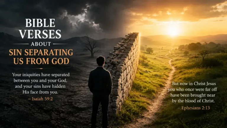 Bible Verses About Sin Separating Us From God