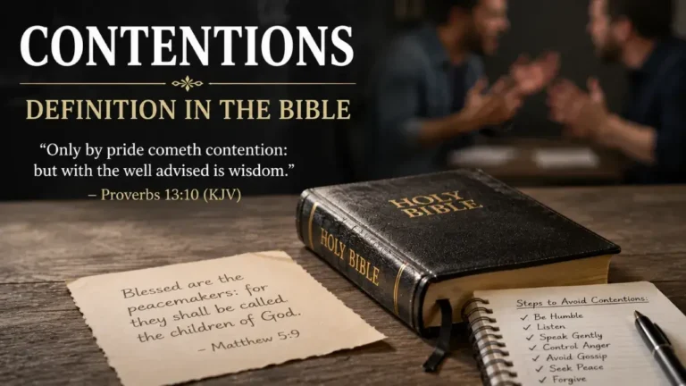 Contentions Definition in the Bible