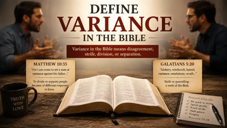 Define Variance in the Bible