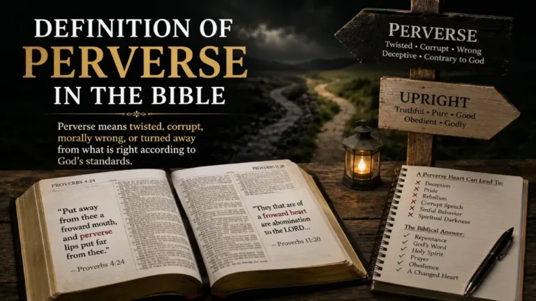 Definition of Perverse in the Bible: Meaning, Verses, and Biblical Examples 2 Definition of Perverse in the Bible