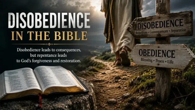 Disobedience in the Bible: Meaning, Examples, Consequences, and Lessons 1 Disobedience in the Bible