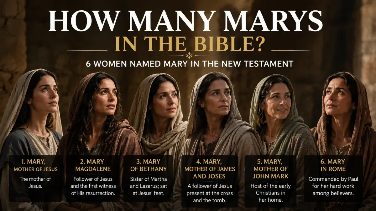How Many Marys Are in the Bible? The 6 Women Named Mary Explained 1 How Many Marys Are in the Bible