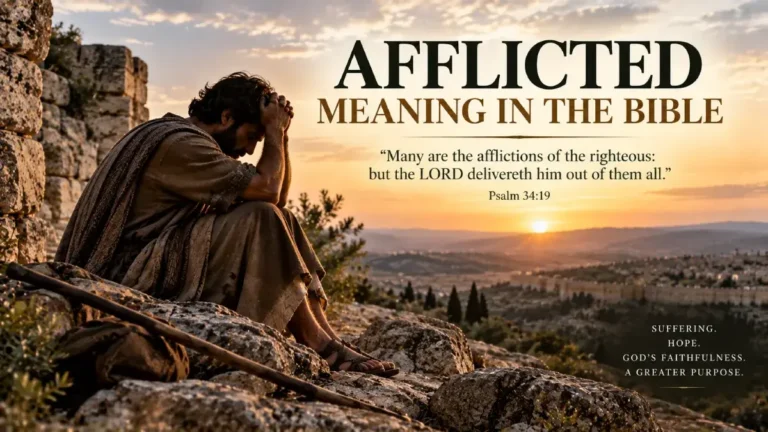 Afflicted Meaning in the Bible