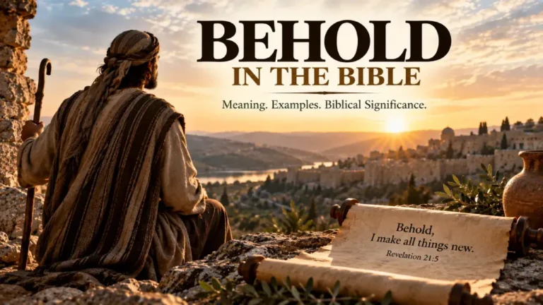 Behold in the Bible Means: Meaning, Examples, and Biblical Significance 2 Behold in the Bible