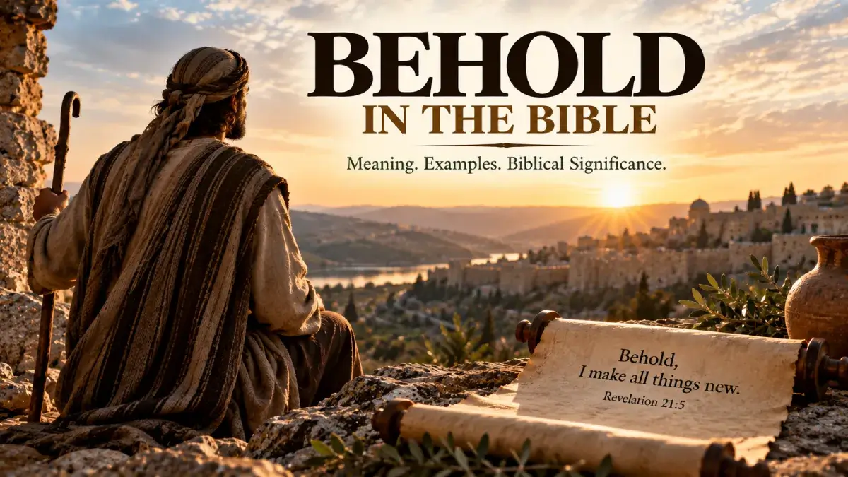 Behold in the Bible Means: Meaning, Examples, and Biblical Significance 1 Behold in the Bible
