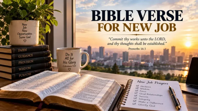 Bible Verse for New Job