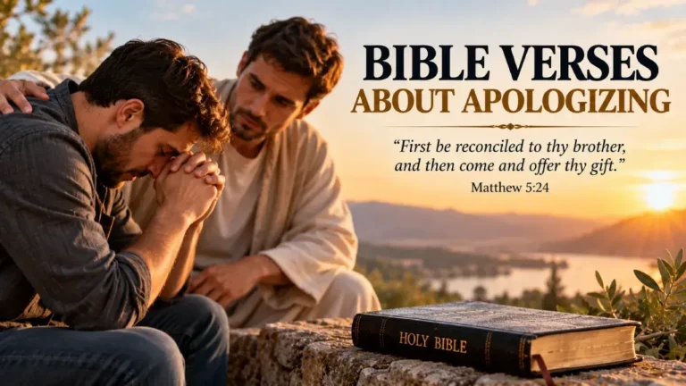 Bible Verses About Apologizing