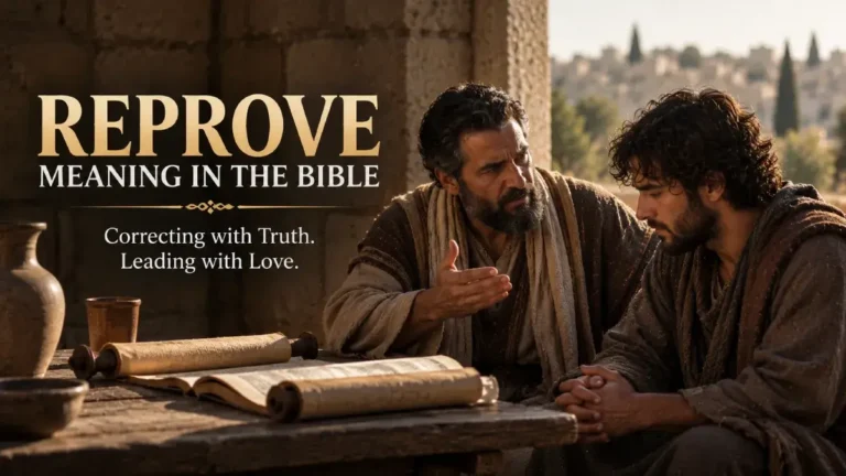 Reprove Meaning in the Bible
