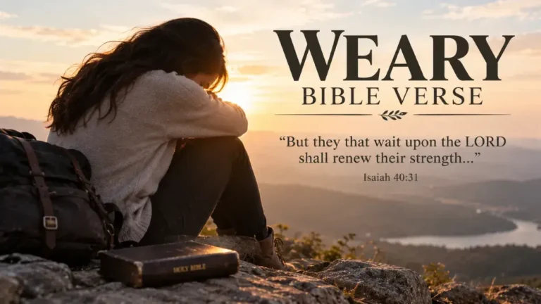 Weary Bible Verse