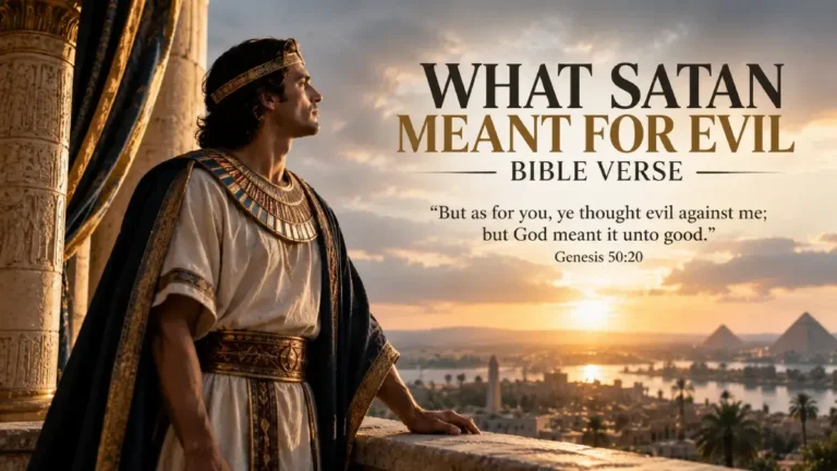 What Satan Meant for Evil Bible Verse