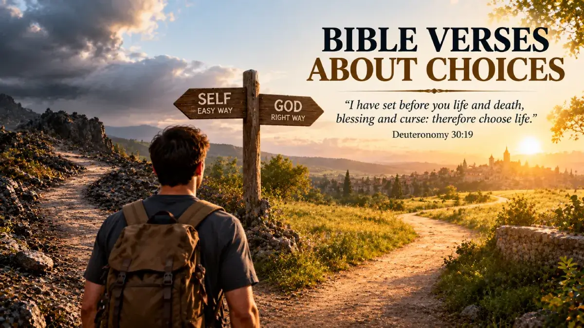 Bible Verses About Choices: 25 Scriptures About Making Good Decisions 1 Bible Verses About Choices