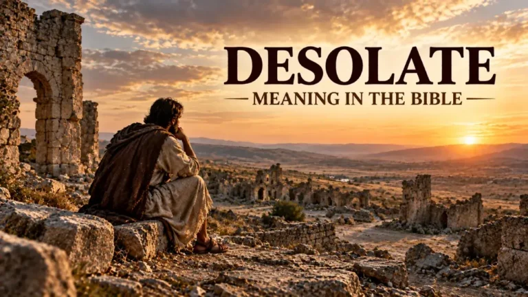 Desolate Meaning in the Bible: Definition, Scriptures, and Spiritual Lessons 3 Desolate Meaning in the Bible