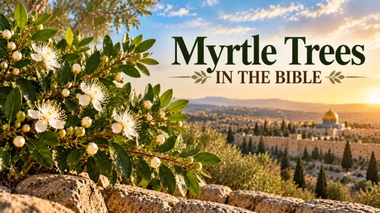 Myrtle Blossoms Over an Ancient City